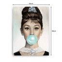 Ver imagem 3 de Quadro Decorativo Canvas Audrey Hepburn 86cm X 62cm