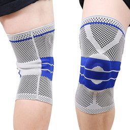 Joelheiras de Compressão Protetor de Joelho com Gel de Silicone Fitness Respirável -m - 01-par - 5
