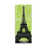 Quadro Decorativo Canvas Torre Eiffel Vertical Fundo Verde 136cm X 52cm - 2