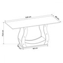 Ver imagem 4 de Mesa de Jantar 4 Lugares Gol Mel/cinza/grafite - Viero Móveis
