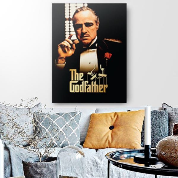 Quadro Decorativo Canvas Poderoso Chefão Colorido 86cm X 62cm - 1
