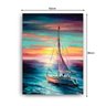 Quadro Decorativo Canvas Barco Veleiro Ao Nascer Sol 86cm X 62cm - 3