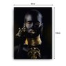 Quadro Decorativo Canvas Negra Colar De Ouro 136x86cm - 3