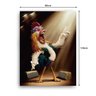 Quadro Decorativo Canvas Galo Axl Rose 136x86cm - 3