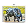 Quadro Decorativo Canvas Elefantes Zebrados 62cm X 86cm - 3