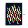 Quadro Decorativo Canvas Formas Geométricas Coloridas 86cm X 62cm - 3