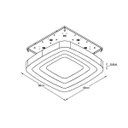 Ver imagem 3 de Plafon de Sobrepor LED Eco 68cmx68cm Bella Italia 220V