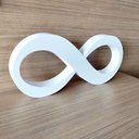 Ver imagem 1 de Infinito 22cm / Símbolo do Amor e Eternidade, Quarto Casal - Cor: Branco