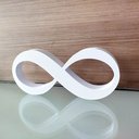 Ver imagem 4 de Infinito 22cm / Símbolo do Amor e Eternidade, Quarto Casal - Cor: Branco