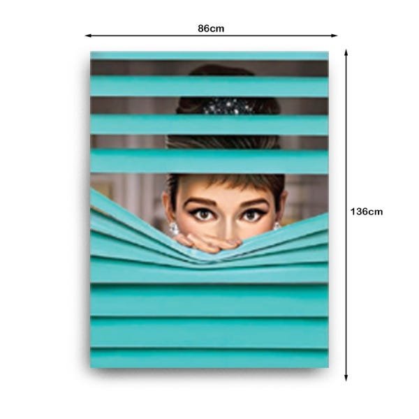 Quadro Decorativo Canvas Mulher Espiando 136x86cm - 3