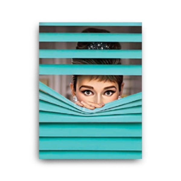 Quadro Decorativo Canvas Mulher Espiando 136x86cm - 2
