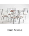 Ver imagem 4 de Conjunto 4 Cadeiras Laura Cromada para Cozinha ou Sala de Jantar Super Resistente-tecido Bege-gatmag