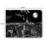 Quadro Decorativo Canvas New York Night Preto E Branco 86x136cm - 3