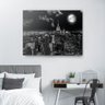 Quadro Decorativo Canvas New York Night Preto E Branco 86x136cm - 1
