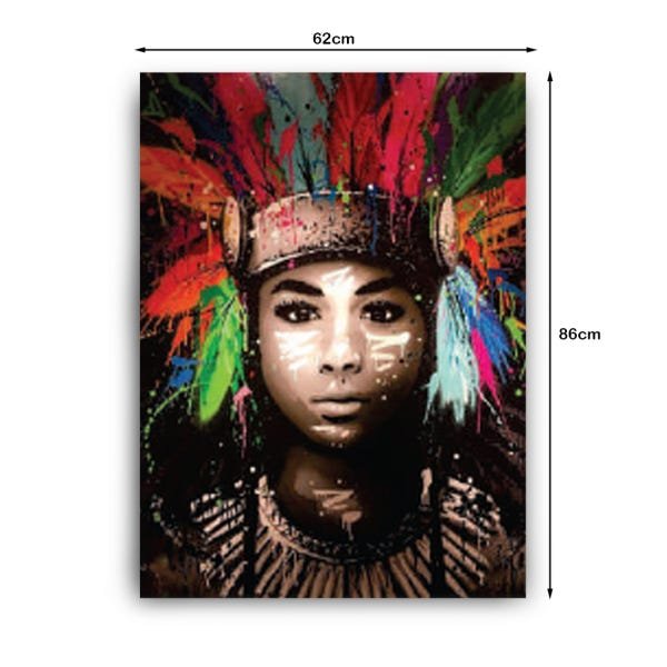 Quadro Decorativo Canvas India Menina 86cm X 62cm - 3