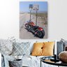 Quadro Decorativo Canvas Route 66 Moto Vermelha 86cm X 62cm - 1