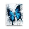 Quadro Decorativo Canvas Borboleta Azul 86cm X 62cm - 2