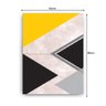 Quadro Decorativo Canvas Formas Triangulares Amarelas Pretas E Cinzas 86cm X 62cm - 3