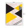 Quadro Decorativo Canvas Formas Geometricas Amarelas Pretas E Cinzas 86cm X 62cm - 3