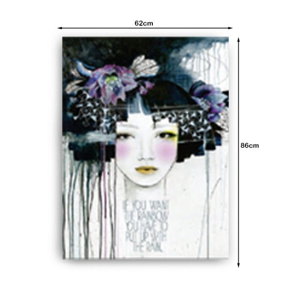 Quadro Decorativo Canvas Japan Gueixa 86cm X 62cm - 3