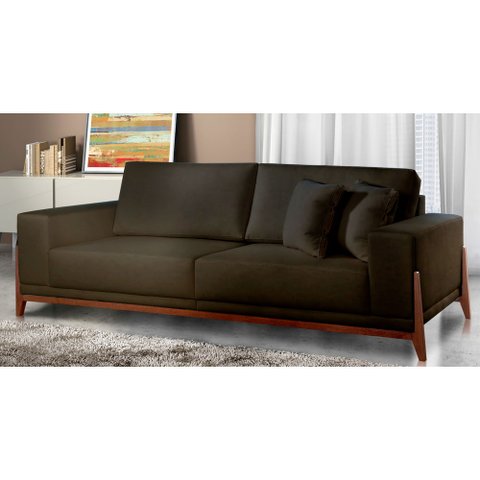 Sofá Fixo Magnus 3 Lugares Luxo 210cm Castellar Móbile