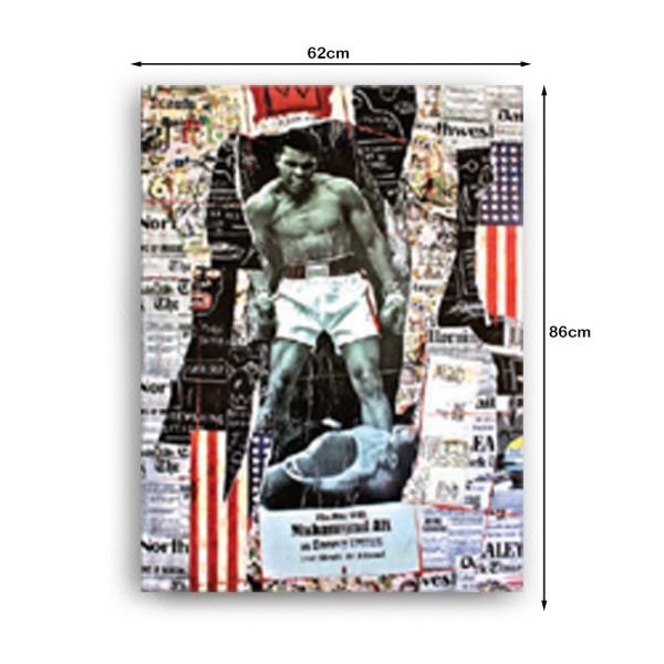 Quadro Decorativo Canvas Muhammad Ali 86cm X 62cm - 3