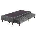 Ver imagem 1 de Base Box+cama Auxiliar 88x188x37cm Sommier Cinza