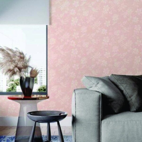 Papel De Parede Vinilico 4128 Floral Rosa - 2
