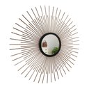 Ver imagem 2 de Espelho decorativo de parede redondo com moldura palitada Cintilante Rose gold