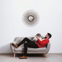 Ver imagem 3 de Espelho decorativo de parede redondo com moldura palitada Cintilante Rose gold