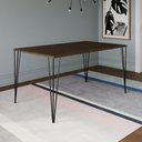 Ver imagem 1 de Mesa Elen Tampo Retangular 140 X 80 Cm de Madeira Amêndoa Asturias - Cor: Marrom