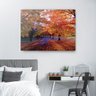 Quadro Decorativo Canvas Floresta Arvores Laranjas 62cm X 86cm - 1