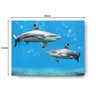Quadro Decorativo Canvas Tubarões 62cm X 86cm - 3