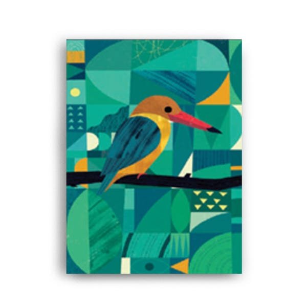 Quadro Decorativo Canvas Passaro No Gelo 86cm X 62cm - 2