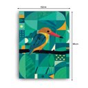 Ver imagem 3 de Quadro Decorativo Canvas Passaro No Gelo 86cm X 62cm