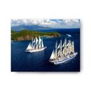 Ver imagem 2 de Quadro Decorativo Canvas Dois Navios Veleiros Ilha 86x136cm