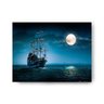 Quadro Decorativo Canvas Navio Pirata No Mar Noturno 86x136cm - 2