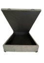Ver imagem 2 de Cama Box Baú Casal Suede Cinza
