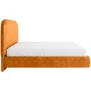 Ver mais imagens de Cama Casal Flutuante com Cabeceira 140cm Aura W01 Couríssimo Whisky - Lyam Decor
