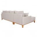 Ver imagem 3 de Sofá Living 4 Lugares Beny com Chaise Lado Esquerdo Linho Império Cru 184