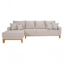 Ver imagem 5 de Sofá Living 4 Lugares Beny com Chaise Lado Esquerdo Linho Império Cru 184