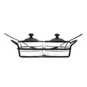 Ver imagem 2 de Porta Geléia de Aço Inox Italy Preto Fosco 24cm X 10cm