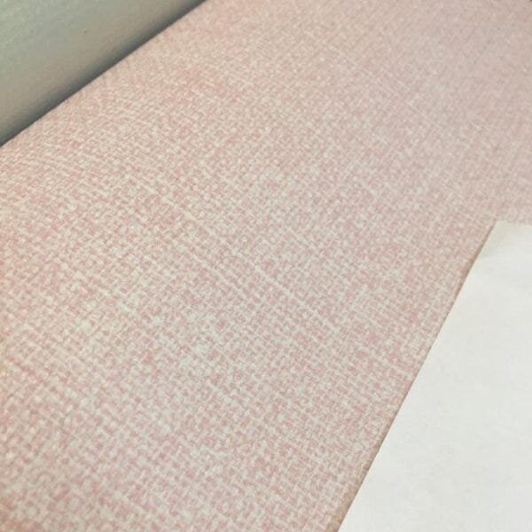 Papel De Parede Vinilico 4165 Textura Linho Rosa Claro - 2