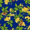 Papel De Parede Vinilico 4110 Floral Azul Marinho Passaros - 1