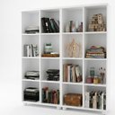 Ver imagem 2 de Kit 2 Estantes Multiuso para Livros com 8 Nichos 153CMX74CM Yescasa Branco