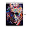 Quadro Decorativo Canvas Albert Einstein Colorido 86cm X 62cm - 3
