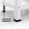 Estante / Prateleira de Aço 60cm 5 Bandejas Suporta 100kg:branco - 5