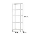 Ver imagem 2 de Estante / Prateleira de Aço 60cm 5 Bandejas Suporta 100kg:branco