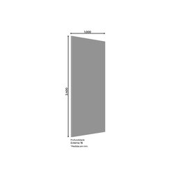 Módulo Cozinha Henn Americana Painel de Edição P/ Fechamento 240x100x105cm Branco-henn - 3