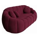 Ver imagem 4 de Namoradeira Concha Decorativa 190cm Sala Suede:bordô/liso